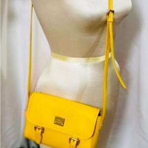 Ralph Lauren yellow leather crossbody shoulder bag 🌻